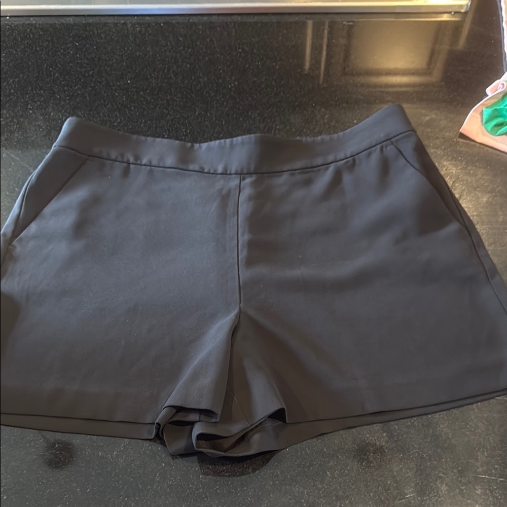 LOFT Black High Waist Shorts with Tailored Fit